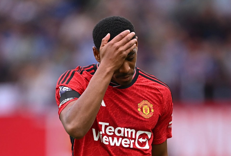 Martial suffered constant injury issues, and by the end, he was a bit-part player at Old Trafford