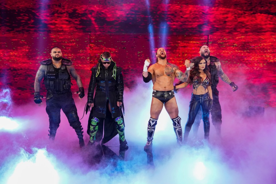 Selmani (far left) was released by the WWE earlier this year
