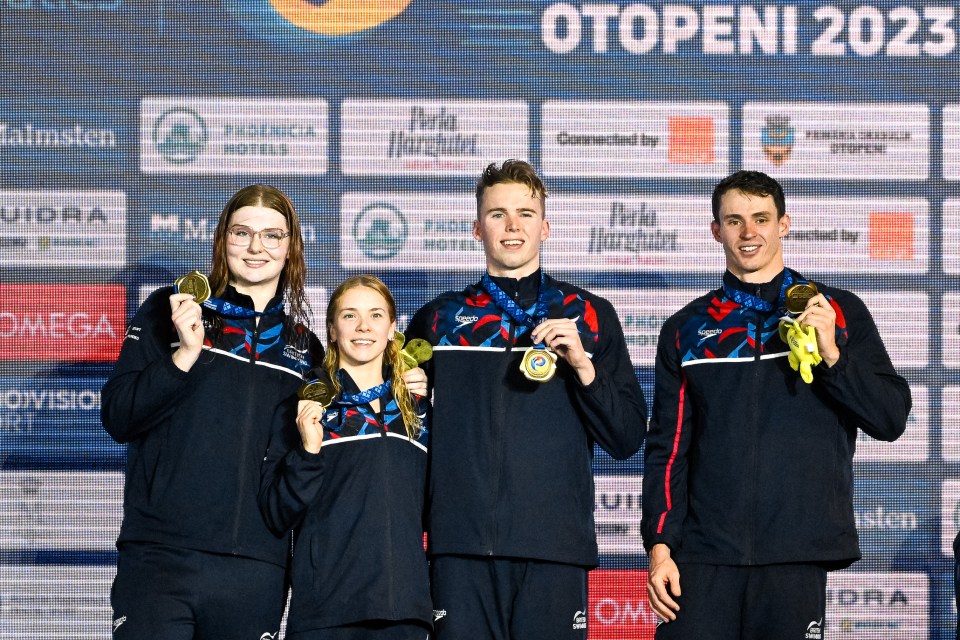 Britain offers no financial rewards to Olympic medal-winners like Proud (right)