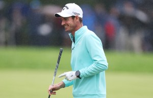 VIRGINIA WATER, ENGLAND - SEPTEMBER 10: Former tennis player Andy Murray reacts on the 18th green during the Pro-Am ahead of the BMW PGA Championship 2025 at Wentworth Golf Club on September 10, 2025 in Virginia Water, England. (Photo by Warren Little/Getty Images)