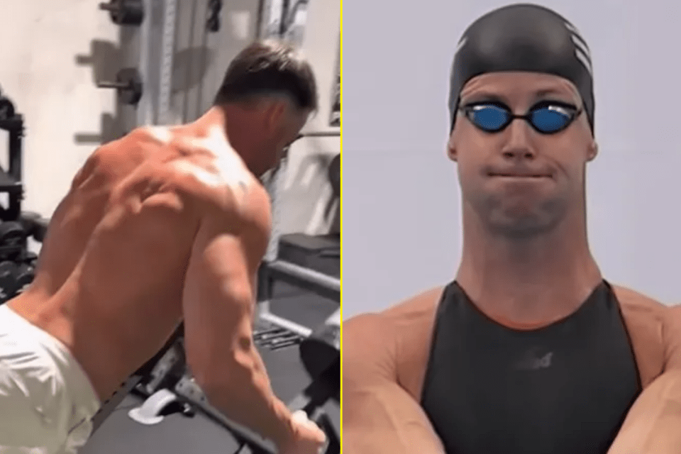 A recent training clip showed Former Olympic champion James Magnussen hard at work in the gym for the Enhanced Games